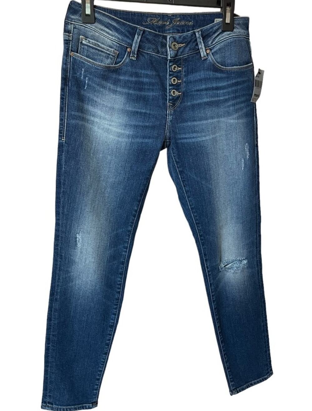 New ~ MAVI ~ Adriana Ankle Mid Rise Super Skinny Jeans  27